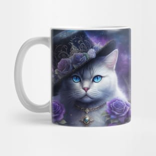 Magician White British Shorthair Cat Mug